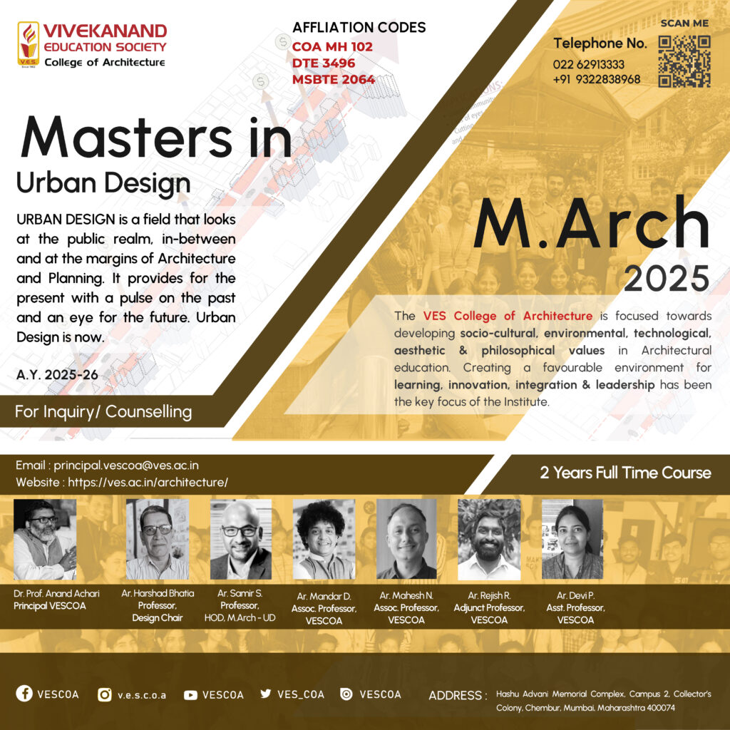 M.Arch Urban Design