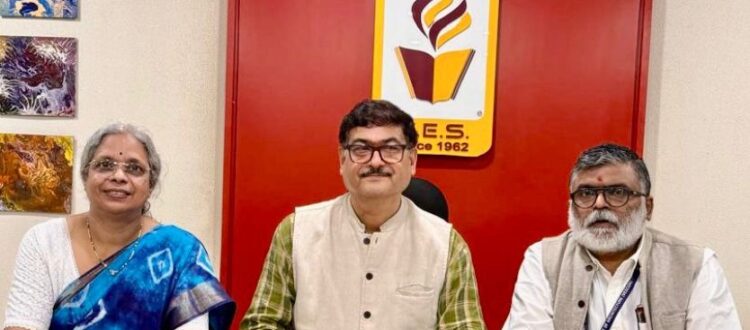 Dr. Prof. Anand Achari with Faculty Members at VES College of Architecture, Mumbai