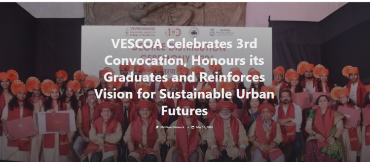 VESCOA Celebrates 3rd Convocation, Honours its Graduates and Reinforces Vision for Sustainable Urban Futures